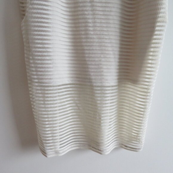 GOOD AMERICAN Sheer Mesh Midi Dress in Netural Ivory - GA Size 6 / 3XL NWT - Picture 7 of 14